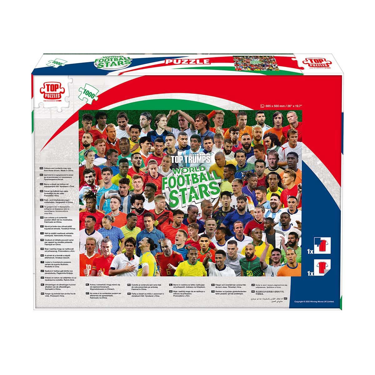 World Football Stars 1000 Piece Jigsaw Puzzle (New)