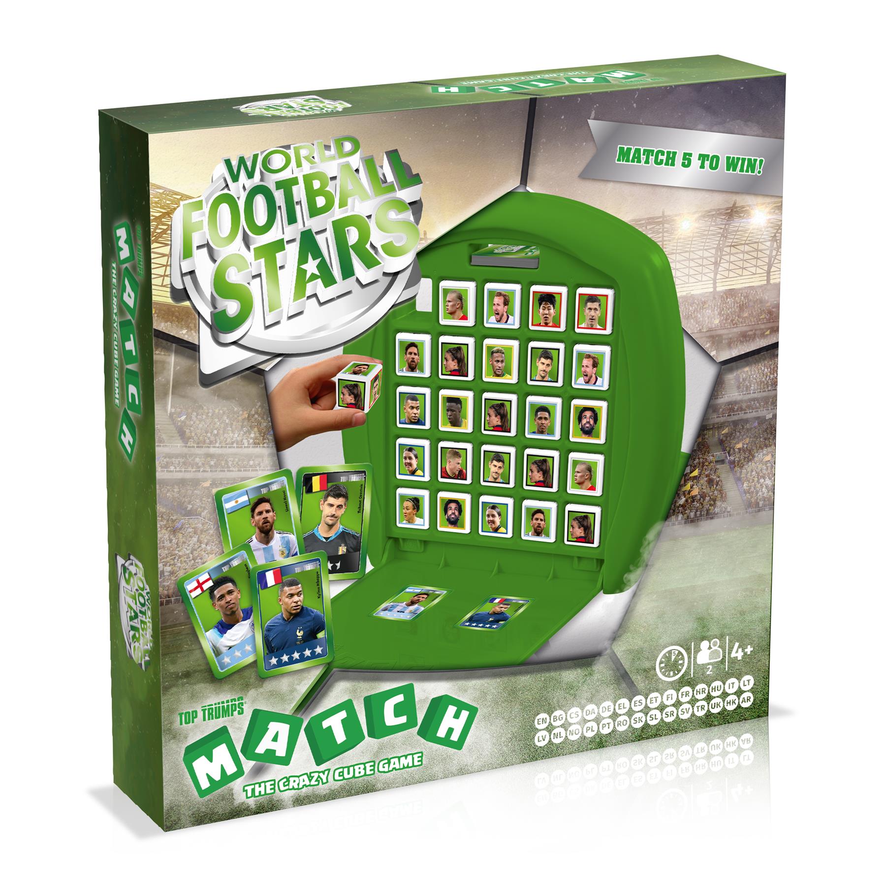 World Football Stars Green Top Trumps Match - The Crazy Cube Game