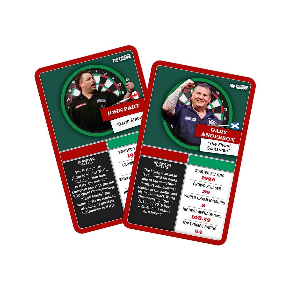 Top 30 Darts Greats Top Trumps Limited Edition Card Game Gift Set