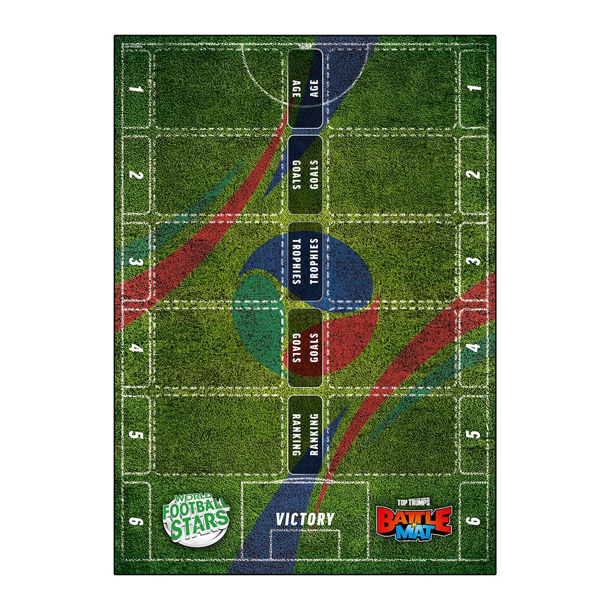 World Football Stars Top Trumps Battle Mat Card Game