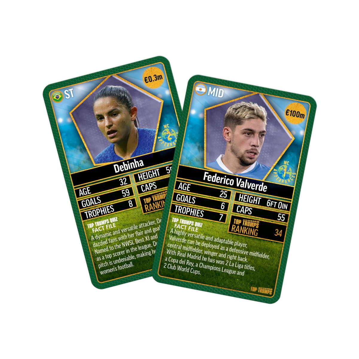 World Football Stars Top 200 - Pack 5 Top Trumps Card Game