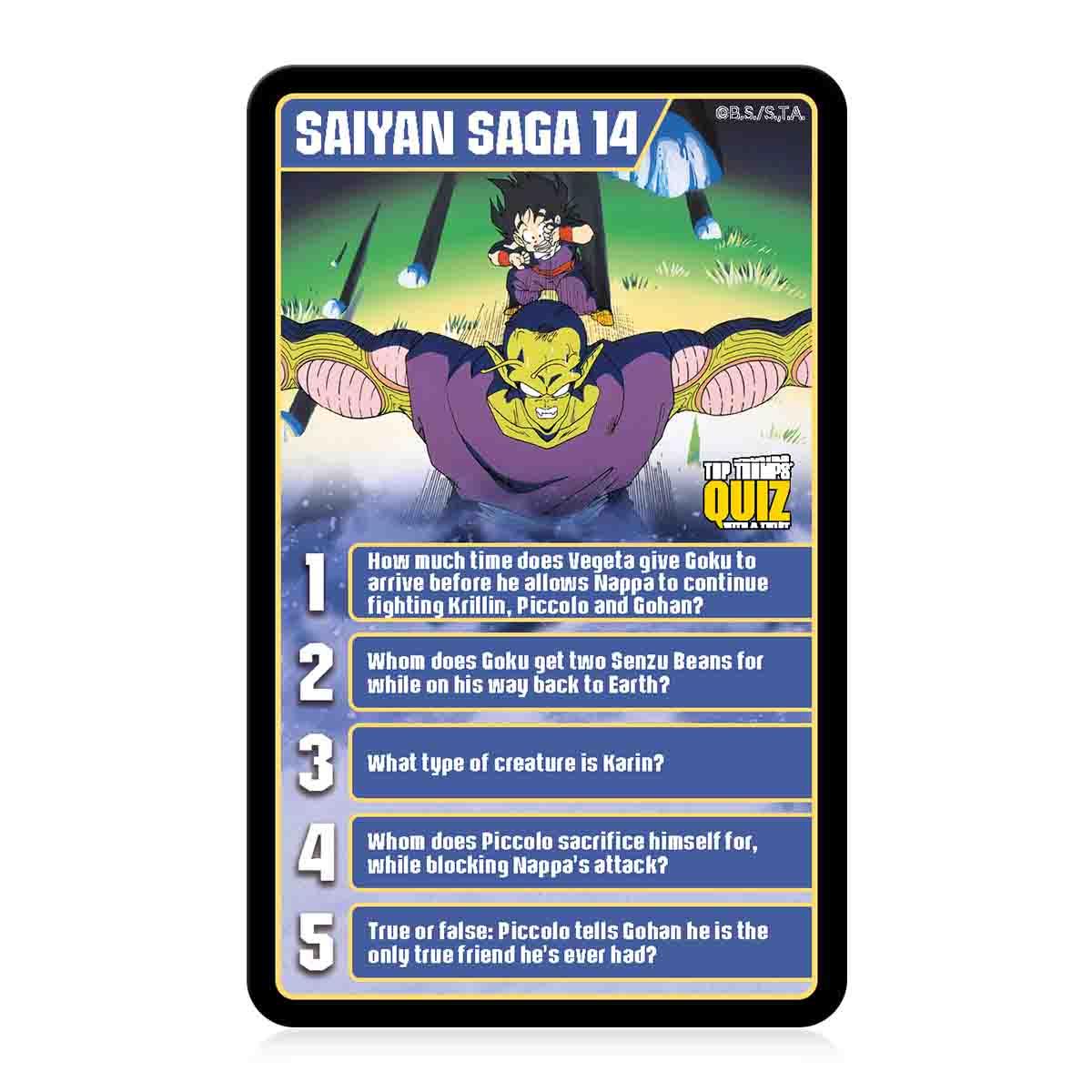 Dragon Ball Z Top Trumps Quiz Card Game