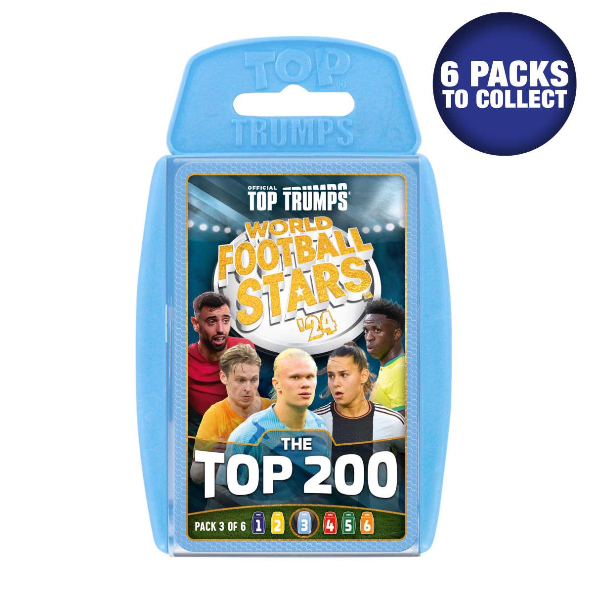 World Football Stars Top 200 - Pack 3 Top Trumps Card Game