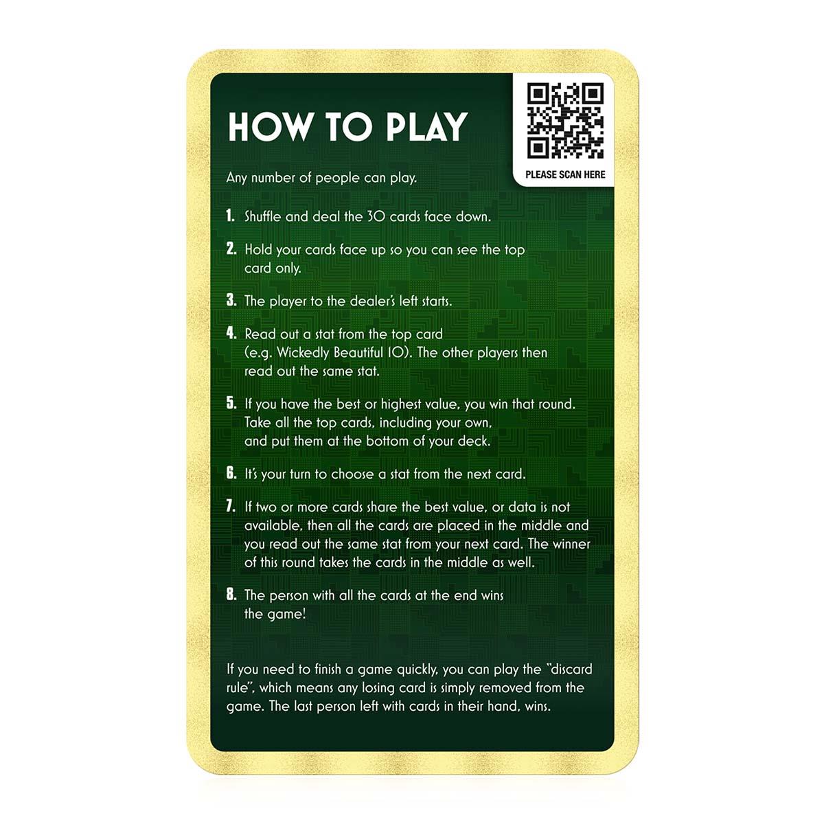 Wicked Top Trumps Card Game