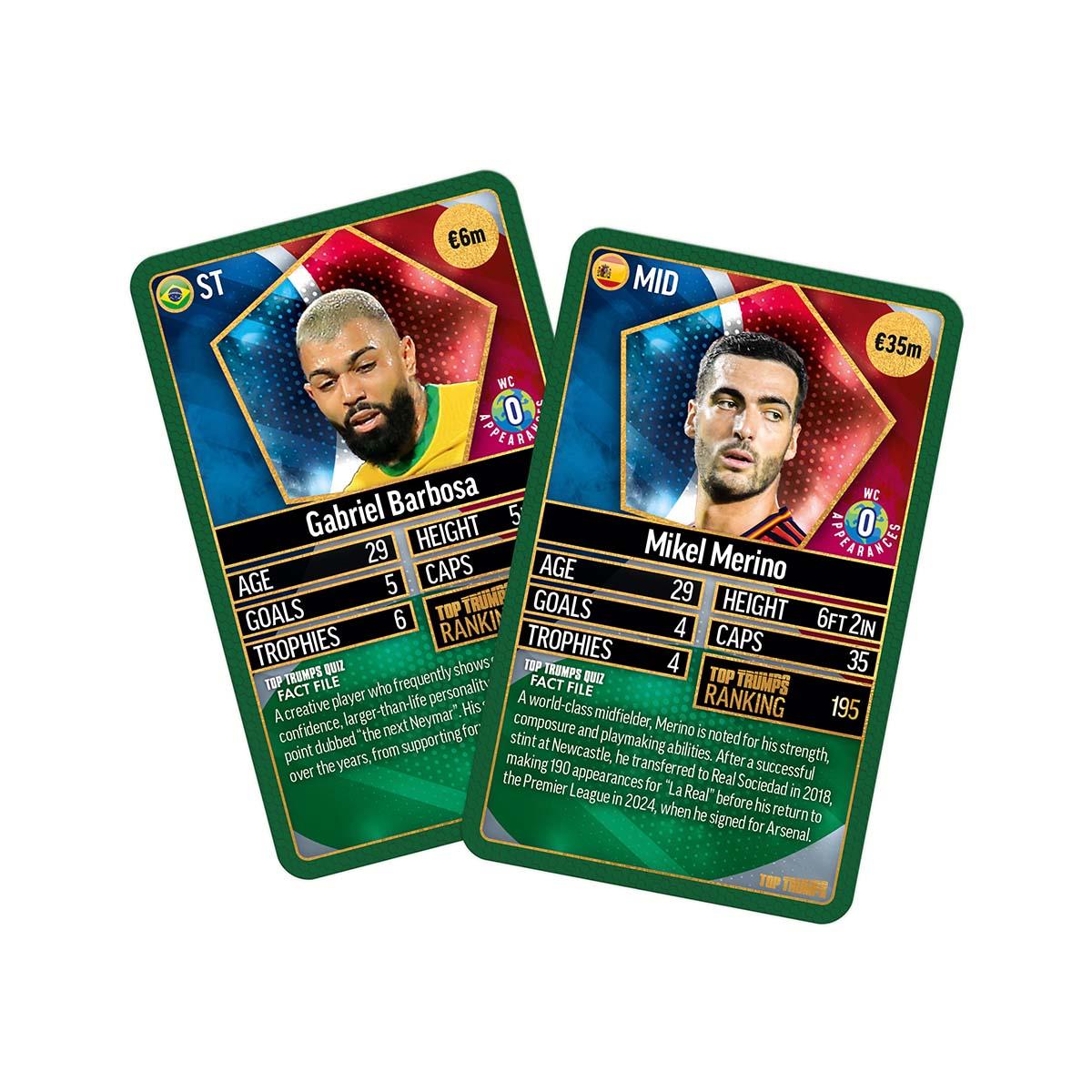 World Football Stars Top 200 Top Trumps Card Game – Chrome Green Pack