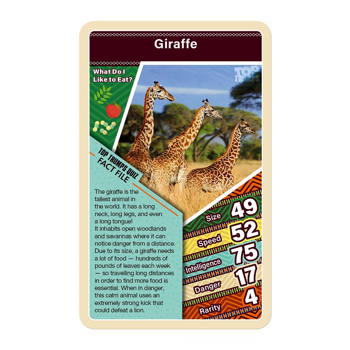 African Wildlife Top Trumps Card Game