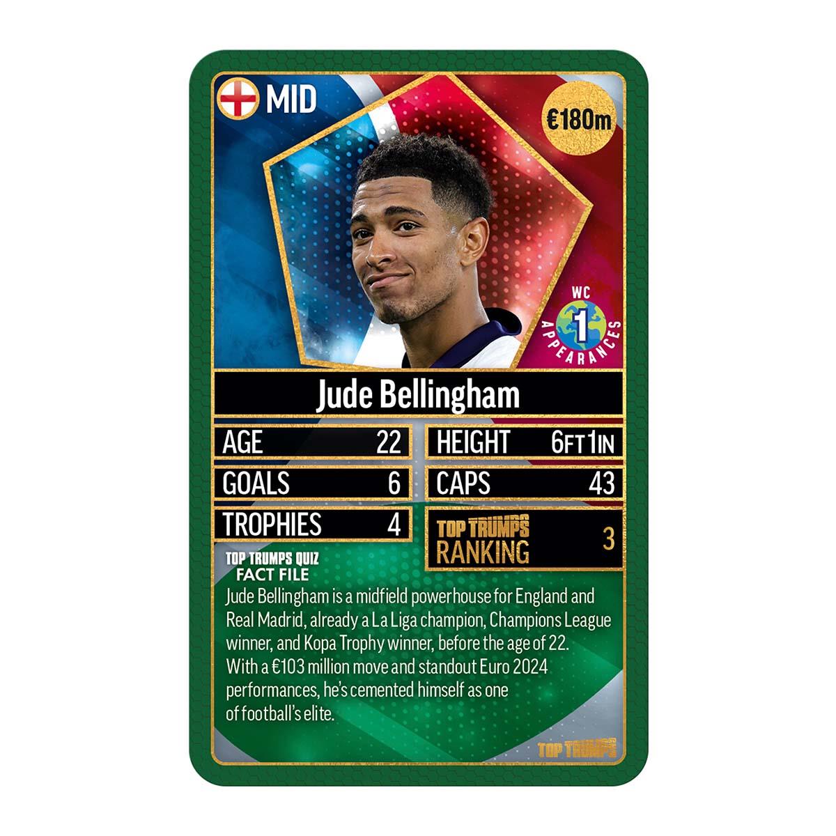 World Football Stars Top 200 Top Trumps Card Game Chrome Green Pack